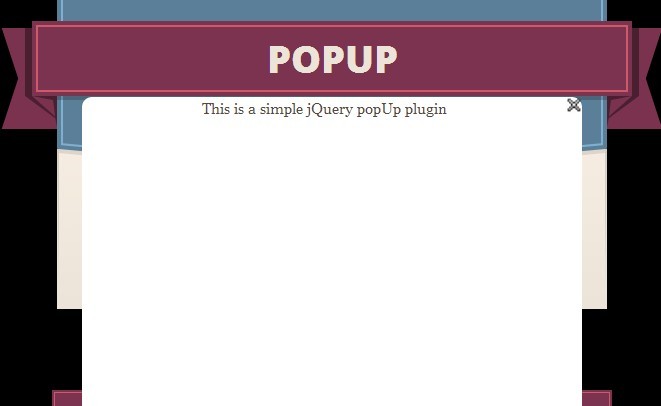 jQuery popUp